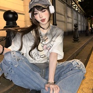 y2k Asian Culture Clothes y2k Top y2k Punk Style Women's Clothing Tops Wear Hot Girl Niche Design Gr