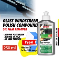 SONAX Glass Polish Intensive 250ml Car Glass Windscreen Cleaner Watermark Remover