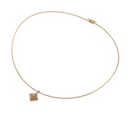 近新愛馬仕 Collier de Chien 750PG Omega 項鍊，18K 玫瑰金（8.4克）珠寶 0912 [二手] 愛馬仕