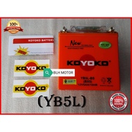 {6MONTH WARRANTY} KOYOKO YB5L-BS Battery Bateri LC135 V1 / Ex5 Stater / Kriss Stater/ LAGENDA 110 / 