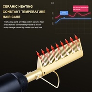 2 In 1 Hair Straightener Curler Wet Dry Electric Hot Heating Comb Hair Flat Iron Straightening Styling Tool Home Appliances