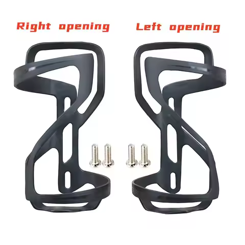 Full Carbon Fiber Bicycle Water Bottle Cage, MTB Road Bike Holder Part, Left and Right Opening, ZEE 