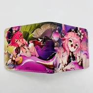 D DNF9 Coin Purse PU Wallet Yuanshen Game Yae Kamiko Wallet