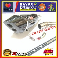 slenser knalpot yoshimura r11 gratis slip on ninja 250fi