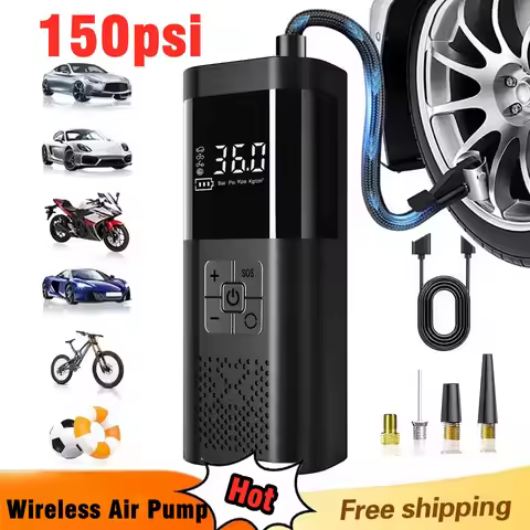 Wireless Portable Car Air Pump Car Handheld Charging Pump Electric Car Smart Air Pump Portable Elect