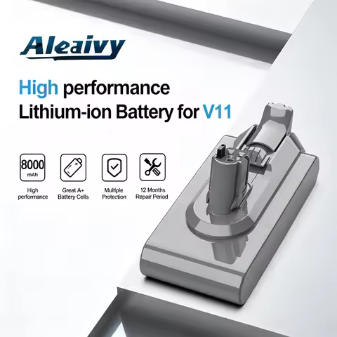 Aleaivy 25.2V 6000mAh / 8000mAh Battery for Dyson V11 Vacuum Cleaner SV15 SV16 SV17 SV18 SV22 Replac