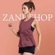 ZANE SHOP เสื้อออกกำลังกายผู้หญิง เสื้อกีฬา เสื้อโยคะหญิง เสื้อเล่นโยคะ เสื้อคลุมบรา เสื้อกล้ามแขนกว้าง  ผ้านิ่ม ใส่สบาย (สีแดง)
