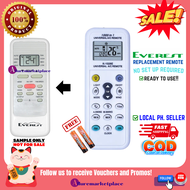 EVEREST AIRCON Remote Universal for EVEREST AIRCON WINDOW TYPE AC Remote NON-INVERTER or FULL DC INV