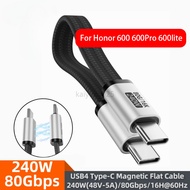 240W PD Type-C Magnetic Foldable USB4 Cable, 80Gbps Data Transfer, 16K@60Hz HD Video, Portable Full 