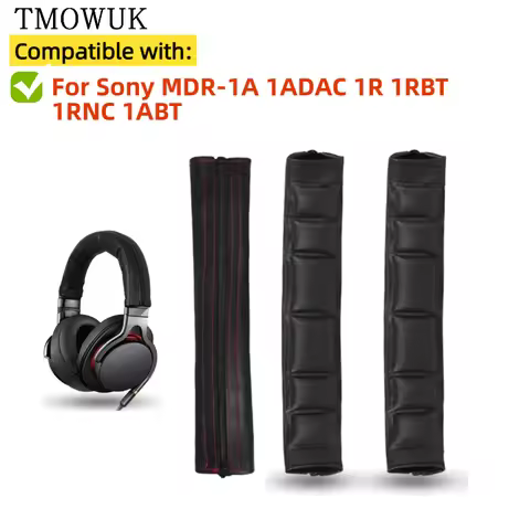 Protein Leather Earpads Cushions for Sony MDR-1A 1ADAC 1R 1RBT 1RNC 1ABT Headphones, Replacement Ear