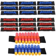 10 Pieces Toy Gun Accessories EVA Soft Bullets Gun Wrist Belt Band Strap Bandolier For Nerf N-Strike Elite Series Blasters