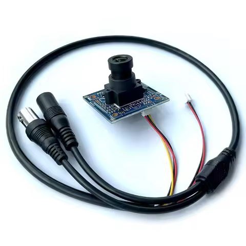 1/3" 600TVL S CCD 960H IR Color CCTV Camera Board PCB mainboard CVBS analog with 1080p lens cable