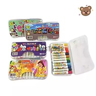 [ISTY] HW-12 Mini Crayon 12 Colors - Children's Small Crayon Set - Fancy Oil Pastel HW-12