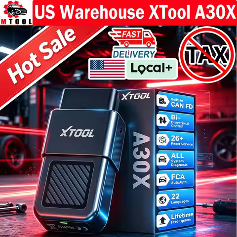 US WH XTOOL A30X Code Reader Car Diagnostic Tool 26+Reset Service Diagnostic SGW For FCA with Secure