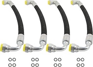 4PCS Hydraulic Hoses Compatible with John Deere 400E 400X 400CX 410 419 420 430 460 512 D120 H120 H1