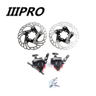 IIIPRO Road Bike Brake Flat-Mounted With AluMechanical Disc Brake Hydraulic Clamp Front Rear Bicycle