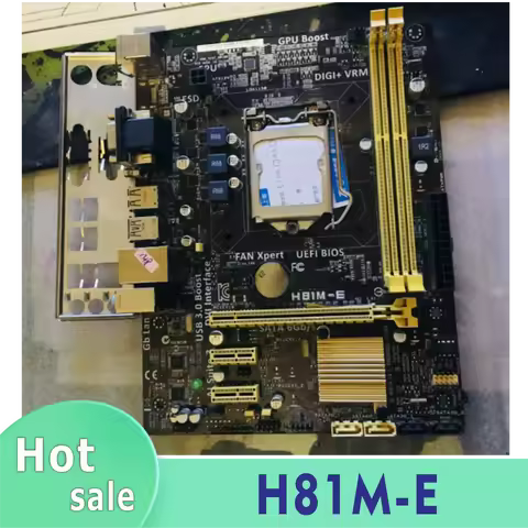 H81M-E computer motherboard LGA 1150 DDR3 16G desktop motherboard SATA III PCI-E 3.0 X16 100% test