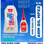 PAKET OLI MPX2 DAN GARDAN AHM OLI MPX 2 AHM MATIC 800ML ORIGINAL / OLI