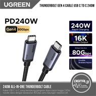 UGREEN L706 Thunderbolt 4 Cable Gen4 Type C to C 240W PD3.1 Fast Charging USB4 Data Sync 80Gbps Disp