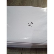 PLAIN WHITE BANNER 1x9 METERS