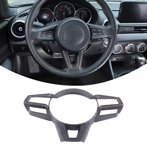 Steering Wheel Key Frame Trim Sticker Steering Wheel Decorative Frame For Fiat Abarth 124 NF 348 348
