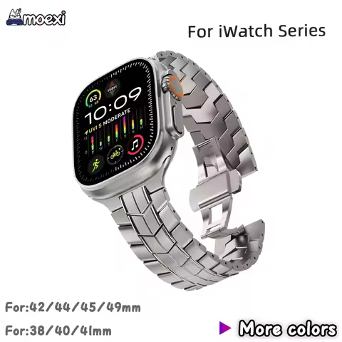 Titanium strap for Apple Watch Ultra2 49mm series9 45mm 42 44mm for iWatch ultra 8 7 6 5 4 se HK9 Pr
