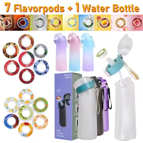 7 Flavorpods + 1 Water Bottle Fruit Flavour Air Up 0 Sugar 0 Card Fragrance Cup Sports Straw Air Up 