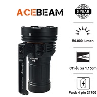 Đèn pin ACEBEAM X75 độ sáng 80.000 lumen chiếu xa 1150 mét pin liền thân cổng sạc USB C kiêm power b
