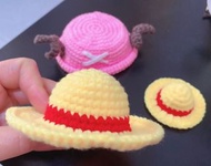 🎀海賊王路飛帽／喬巴帽鎖匙扣 🎀全人手鈎織🎀