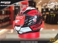 NOLAN HELMET DOWNSHIFT(036) BLACK WHITE RED/ NOLAN MODULAR HELMET / INNER VISOR / Full Face Helmet / Motorcycle Helmet