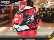 NOLAN HELMET DOWNSHIFT(036) BLACK WHITE RED/ NOLAN MODULAR HELMET / INNER VISOR / Full Face Helmet /