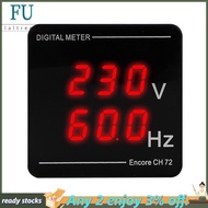 Digital AC Voltmeter Frequency Meter Tester Gauge Digital Voltage Frequency Meter LED Display Meter 