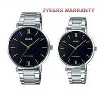 [2YEARS WARRANTY] Original Casio MTP-VT01D-1B & LTP-VT01D-1B MEN Watches LADIES Watches COUPLE Watch