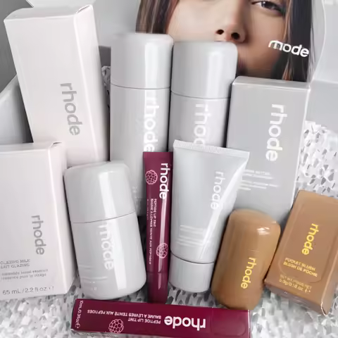 Rhode Makeup Face Cream Glazing Milk Facial Pineapple Refresh Daily Cleanser Long-Lasting Moisturize