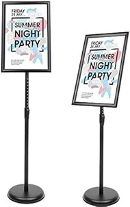 YIYO Adjustable Pedestal Poster Sign Stand,8.5 x 11 Advertising Business Menu Sign Holder for Floor 