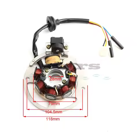 7 Coil 5 Wire AC Magneto Stator For Scooter JOG 90 4DM Vento ZIP Keeway Hurricane Focus F-act Matrix