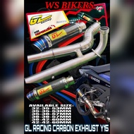 Y15ZR Y15 LC135 EXHAUST OPEN CARBON GL RACING MANY SIZE AVAILABLE