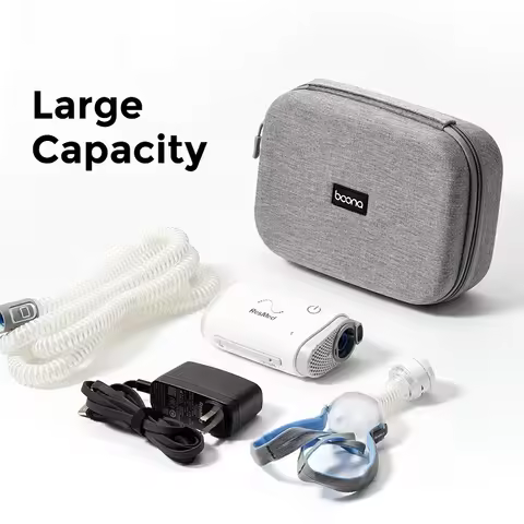 Hard Shell CPAP Travel Case for ResMed AirMini Shockproof Storage Bag for CPAP Machine Portable Carr