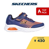 Skechers สเก็ตเชอร์ส รองเท้าเด็กผู้ชาย รองเท้าผ้าใบ Boys Microspec Max II Shoes - 403930L-NVOR Skech-Air Lightweight