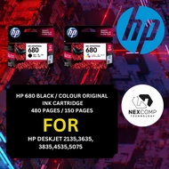 HP 680 BLACK &amp; COLOUR ORIGINAL INK CARTRIDGE