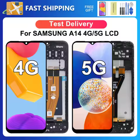 OEM For Samsung A14 4G 5G 6.6''For A14 A145F A145P A146B A146P A146U LCD Display Touch Screen Digiti