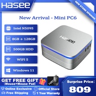 Brand New Hasee Mini PC Intel Celeron N5095 Windows 11 Mini Computer 8GB LPDDR4 RAM 128GB SSD 500GB 