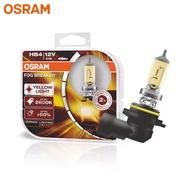 OSRAM ไฟตัดหมอกฮาโลเจน9006FBR HB4สีเหลือง9006สำหรับรถยนต์ไฟหน้าแบบดั้งเดิม12V 51W ไฟ2600K + โคมไฟสว่
