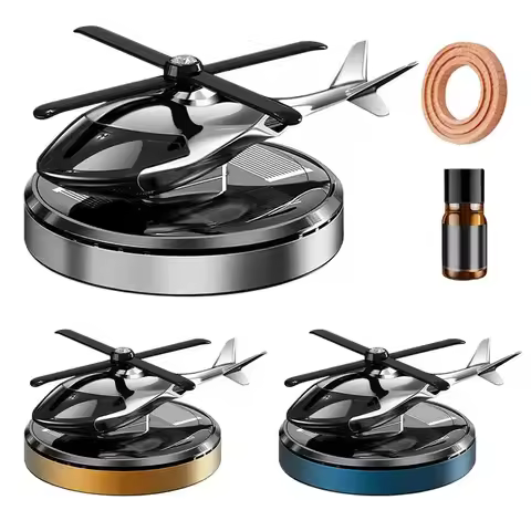 Helicopter Car Fragrance Diffuser Helicopter Shape Dashboard Car Aromatherapy Diffuser Rotation Car 