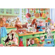 Jigsaw Puzzle Bluebird-Dogs in the Kitchen 1000 Piece. 1000-Piece in Thailand Immediately