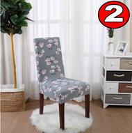 Washable Stretchable Slipcovers High back Monoblock Kitchen Home Dining Chair Covers Seat Cover