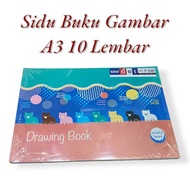 AS888 - Sidu A3 Drawing Book Contents 1 Book (10 Sheets)