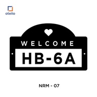 Acrylic House Number | 28 x 17 cm