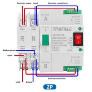 MCB type Dual Power Automatic transfer switch 2P 100A 4P 100A ATS Circuit Breaker Electrical Switch