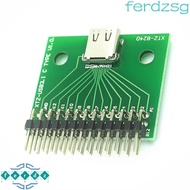 JENNIFERDZSG USB 3.1 Cable Test Board, Type C To DIP USB 3.1, DIP Adapter 24PIN Type-C Type C Female Female Plug Cable Testing